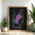 Rosa blomst downloadbar vægkunstprint
