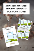 2 Editable mockups templates