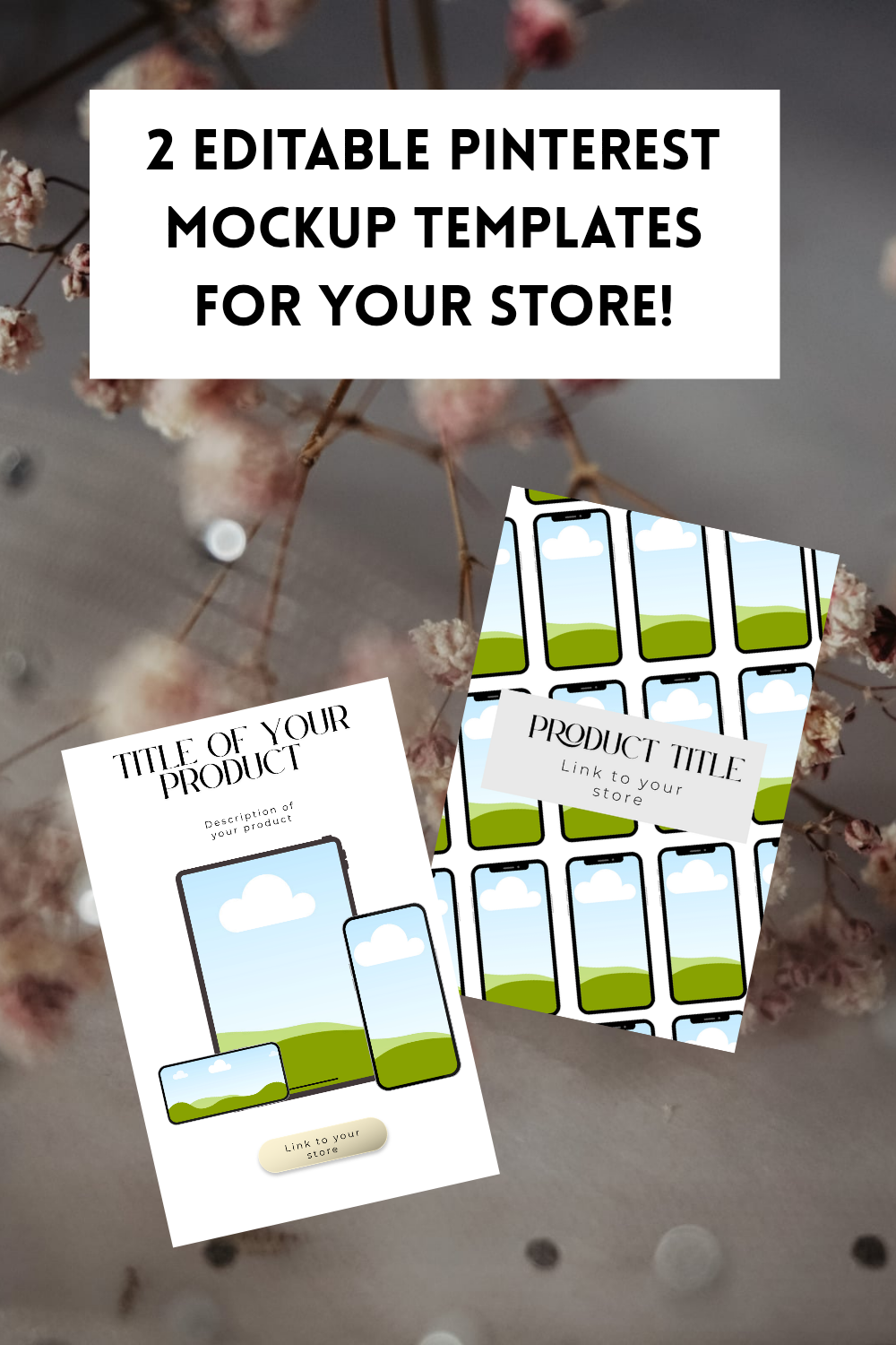 2 Editable mockups templates